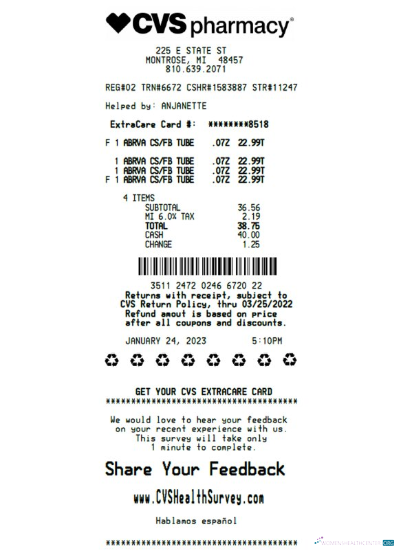Download CVS pharmacy receipt Photoshop template